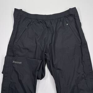 Marmot Precip Mens XL Black Waterproof Pants Lightweight Windbreaker Full‎ Zip